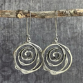 Wren | Spiral Statement Drop Earrings