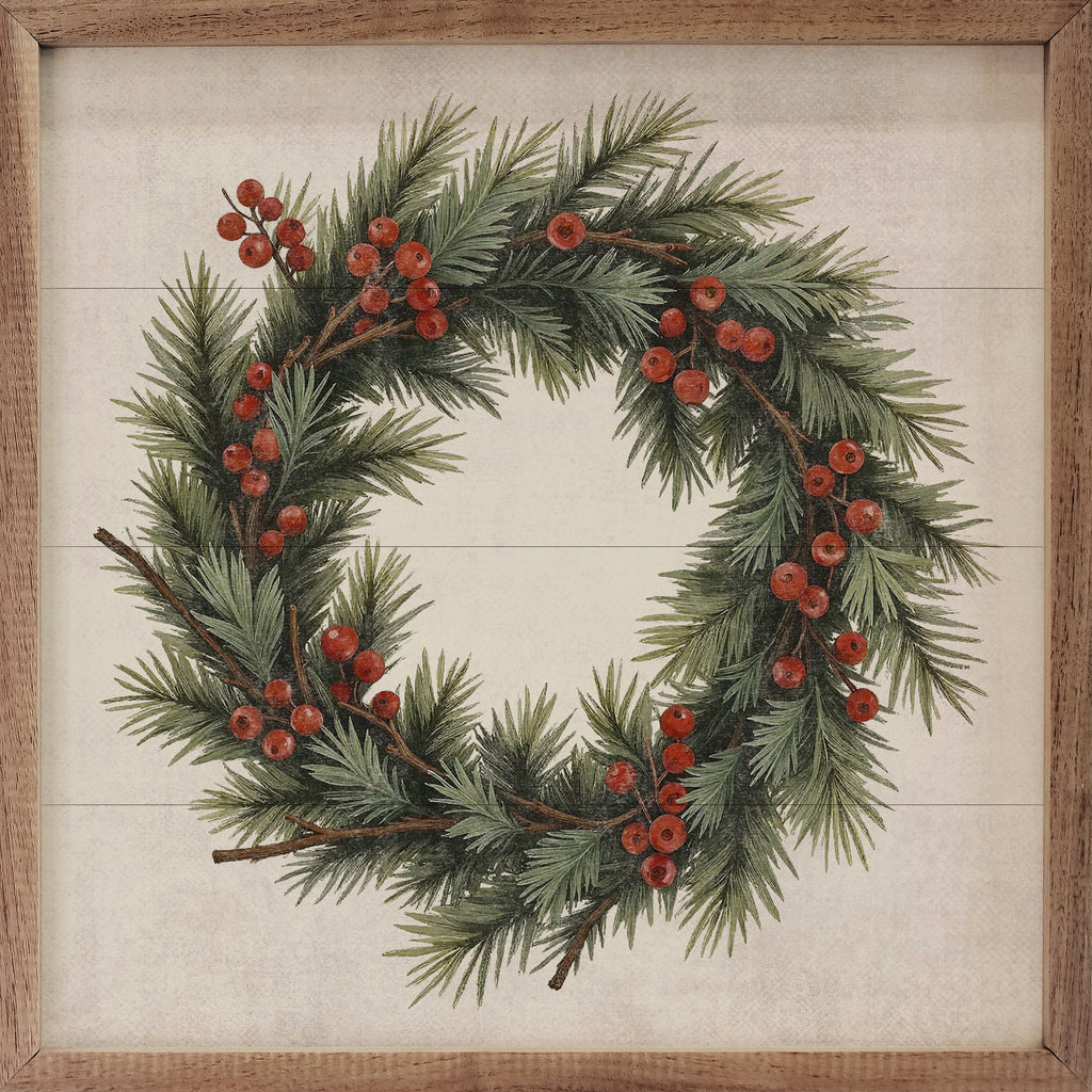 Kendrick Home Berry Pine Wreath