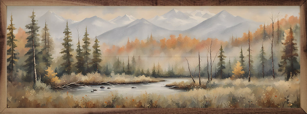 Kendrick Home Mountain With Grass And Stream