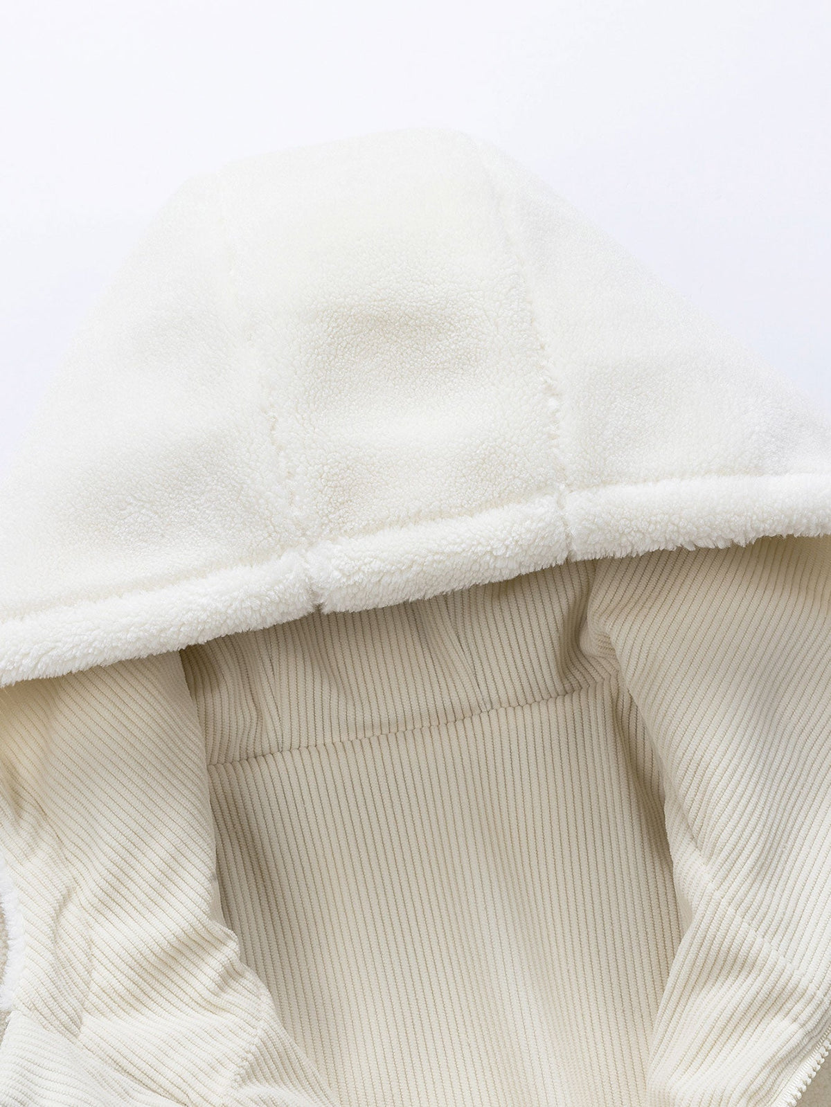 Teddy Corduroy Reversible Hooded Jacket