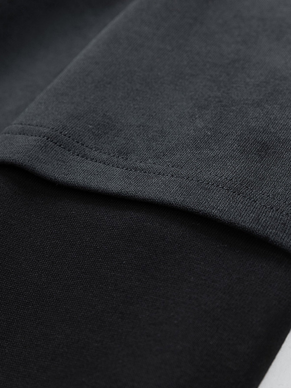 Faded Marble Print Layered Sleeve Crewneck Sweatshirt