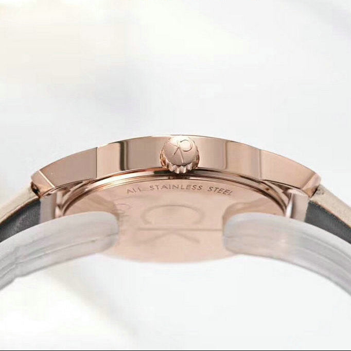 Calvin Klein Minimalist Watch — Blush & Silver