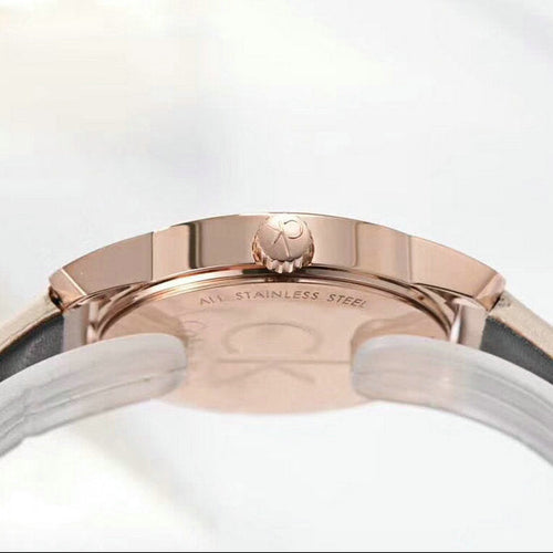 Calvin Klein Minimalist Watch — Blush & Silver