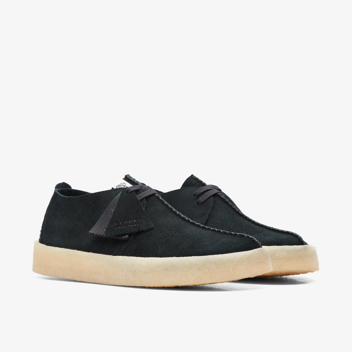 Mens Clarks Trek Cup - Black Suede