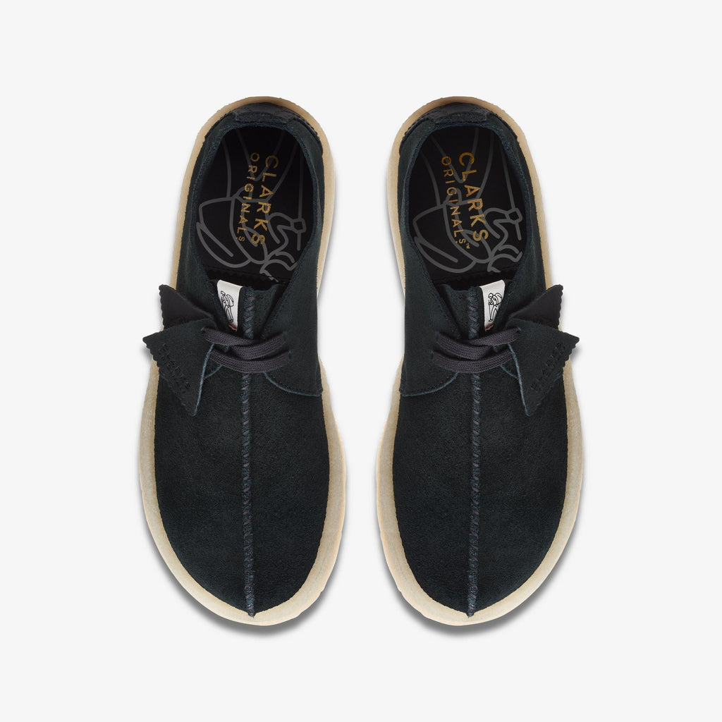 Mens Clarks Trek Cup - Black Suede