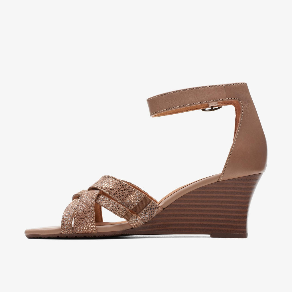 Womens Clarks Cielo Charm - Praline Leather