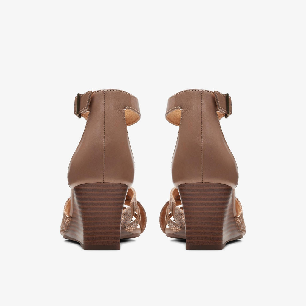 Womens Clarks Cielo Charm - Praline Leather