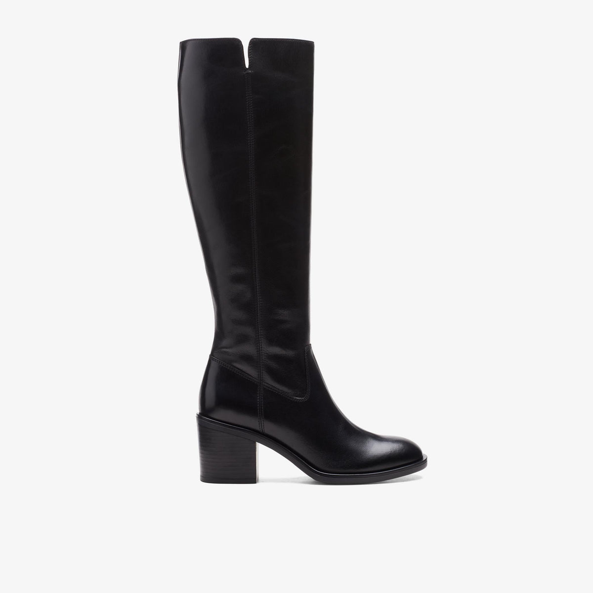 Womens Clarks Valvestino Hi - Black Leather