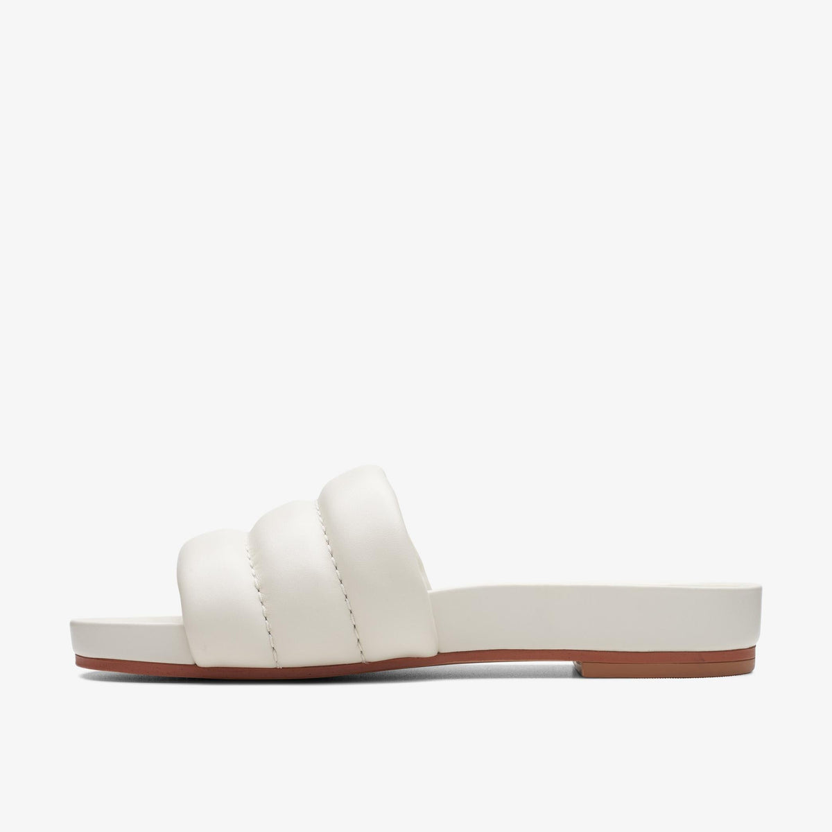 Womens Clarks Pure Soft - Off White Leather