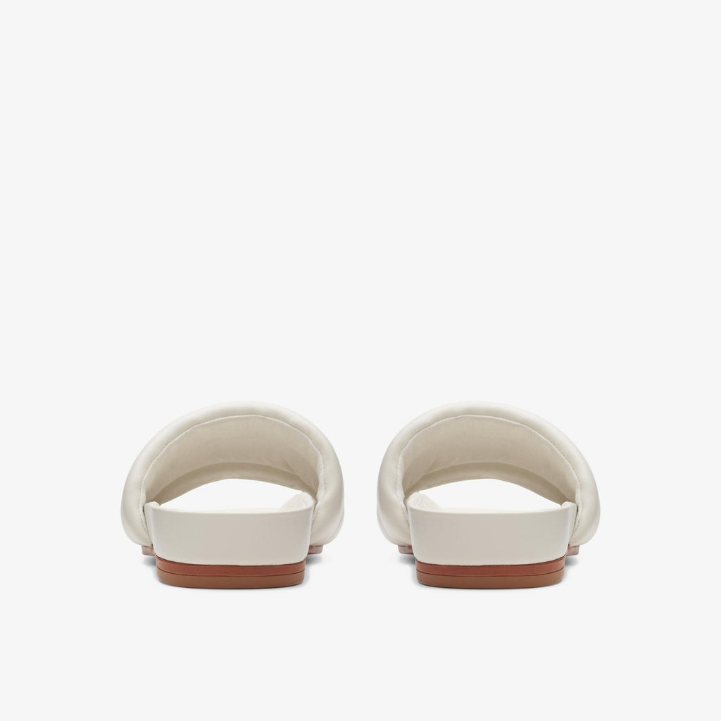 Womens Clarks Pure Soft - Off White Leather