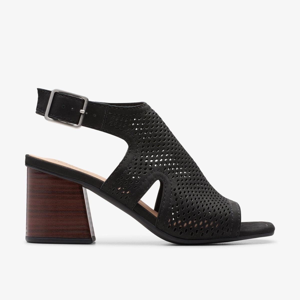 Womens Clarks Siara 65 Flow - Black Nubuck