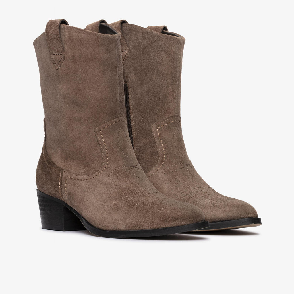 Womens Clarks Octavia up - Taupe Suede