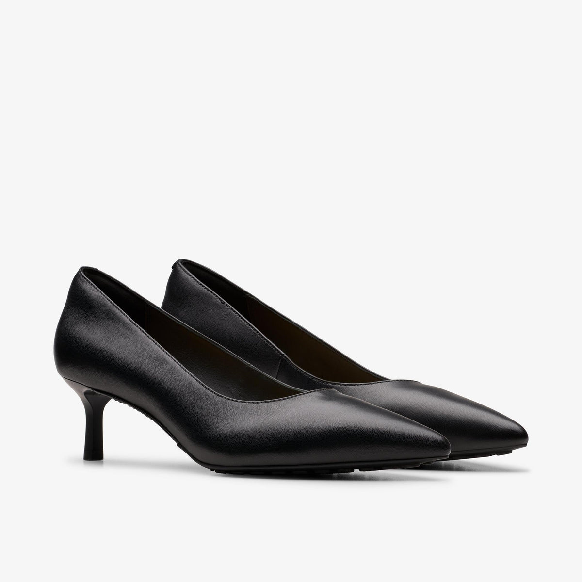 Womens Clarks Adela Court - Black Leather