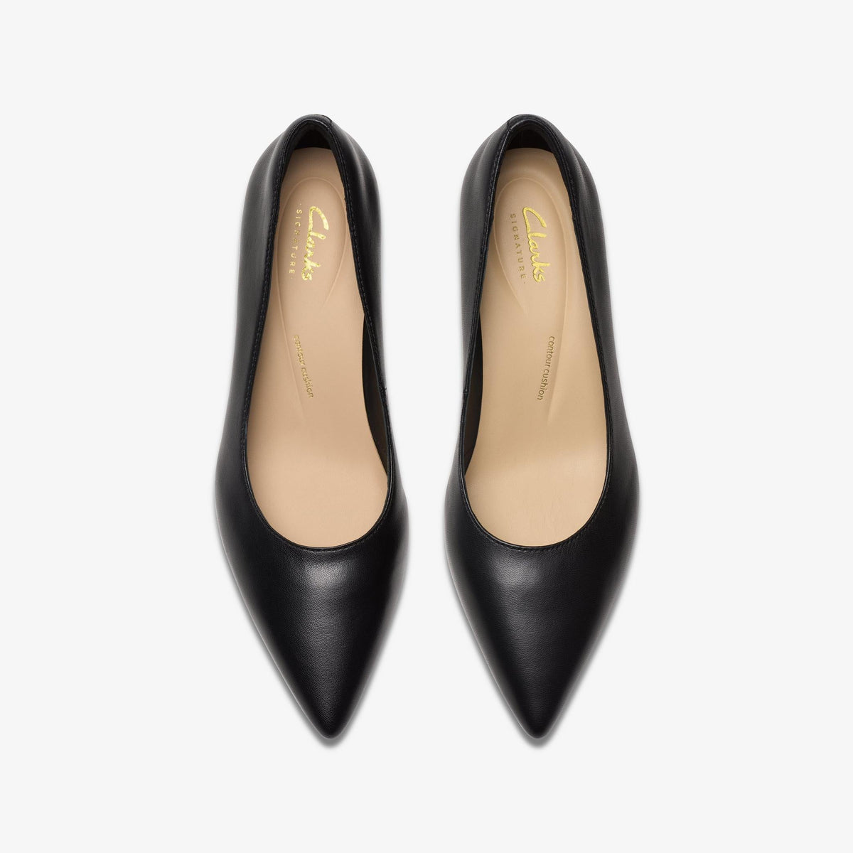 Womens Clarks Adela Court - Black Leather
