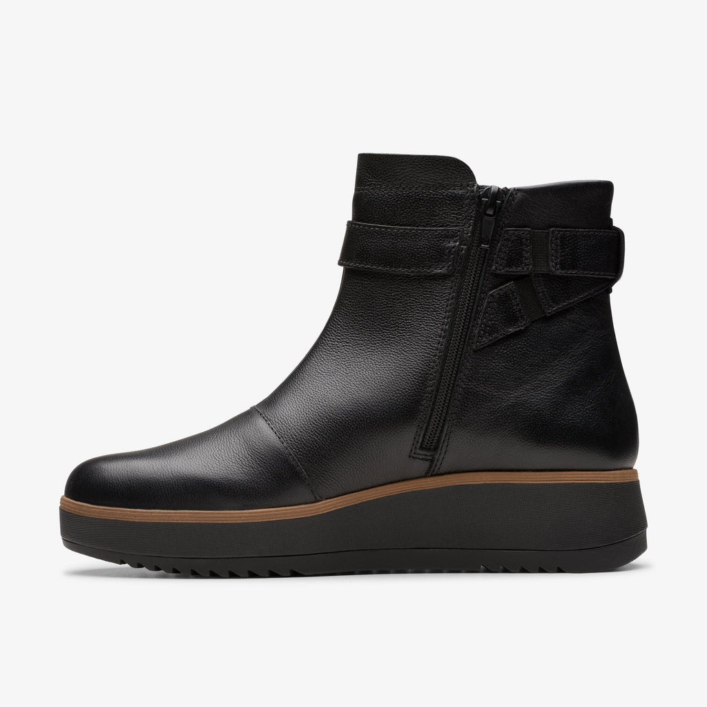 Womens Clarks Zylah Faye - Black Leather