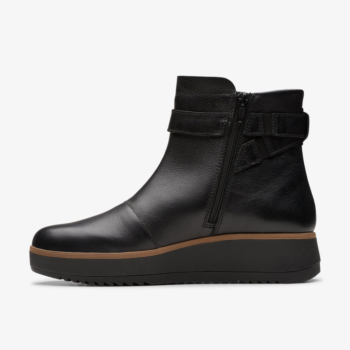 Womens Clarks Zylah Faye - Black Leather