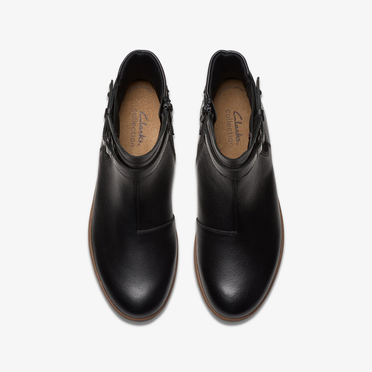 Womens Clarks Zylah Faye - Black Leather