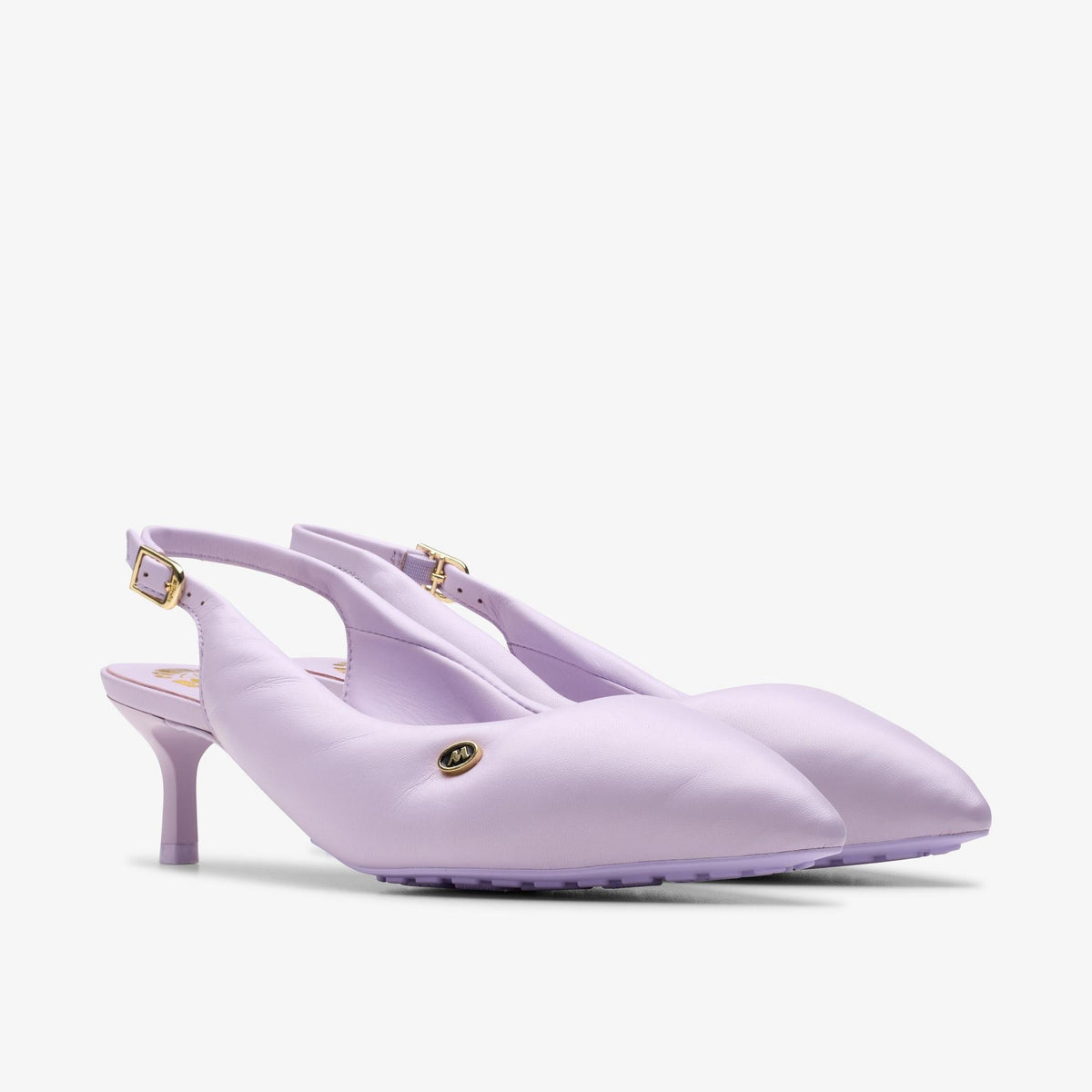 Womens Clarks Cur Martine Rose Sling 1 - Lilac Leather