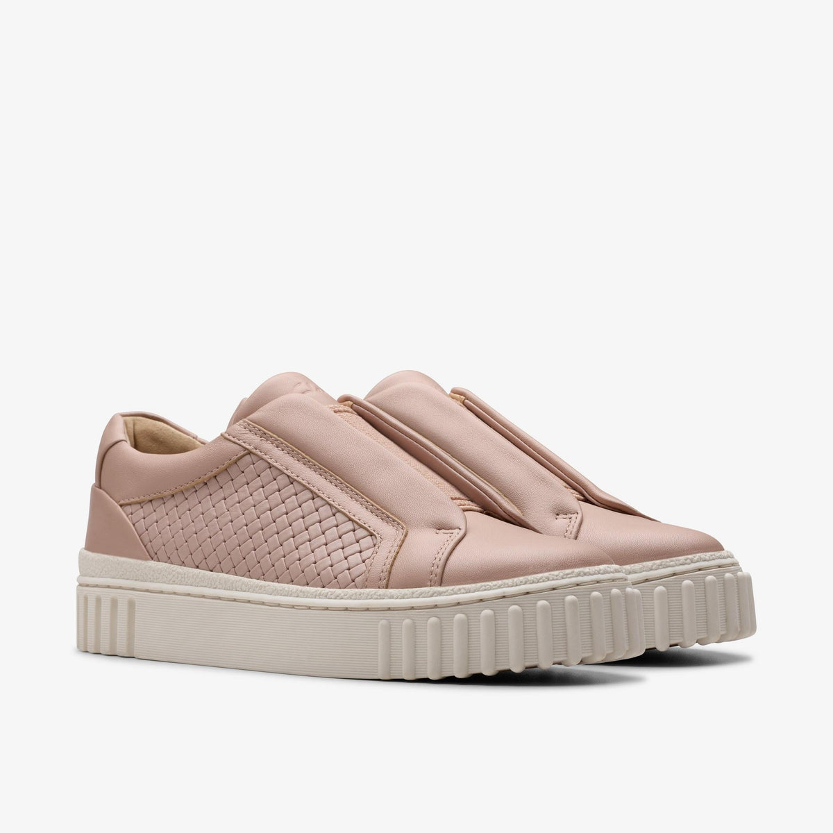 Womens Clarks Mayhill Bay - Light Pink Leather