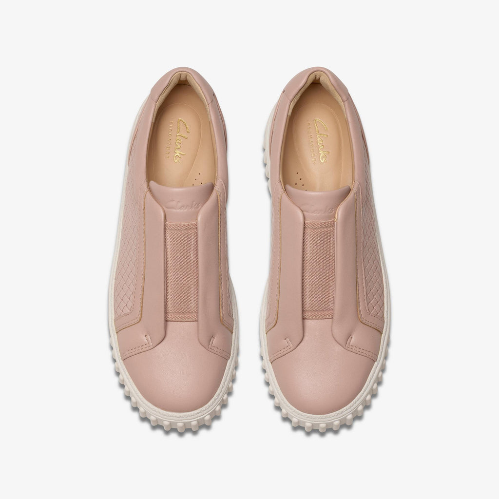 Womens Clarks Mayhill Bay - Light Pink Leather