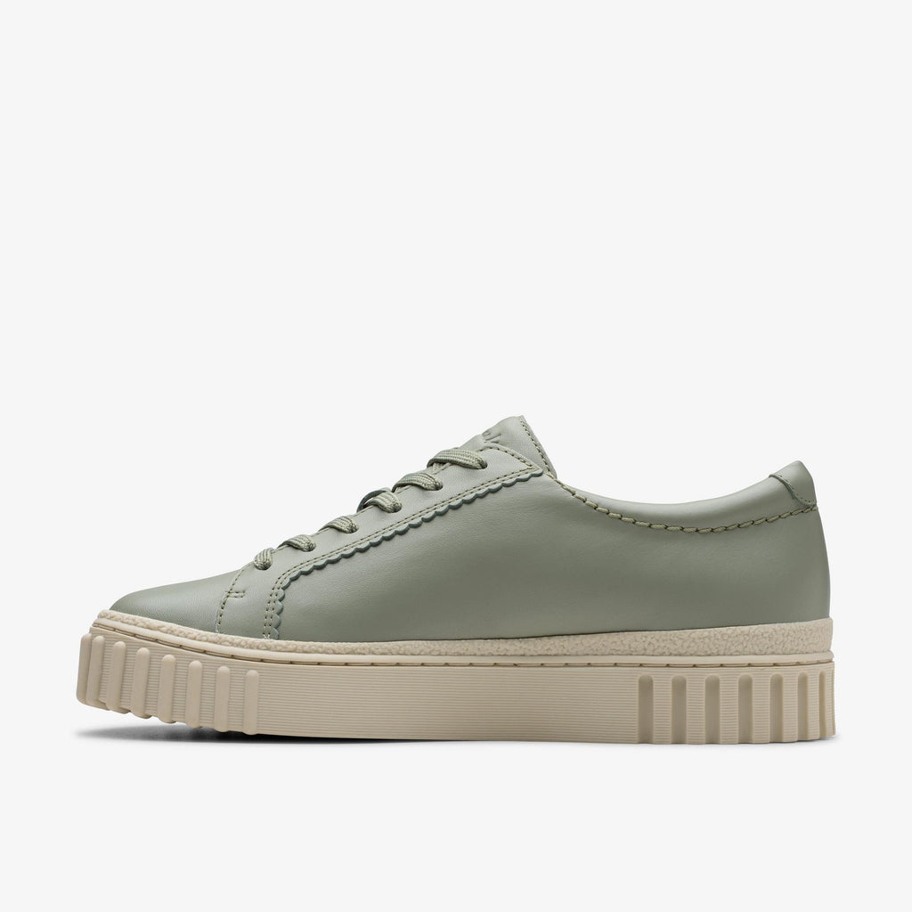 Womens Clarks Mayhill Walk - Light Green Leather