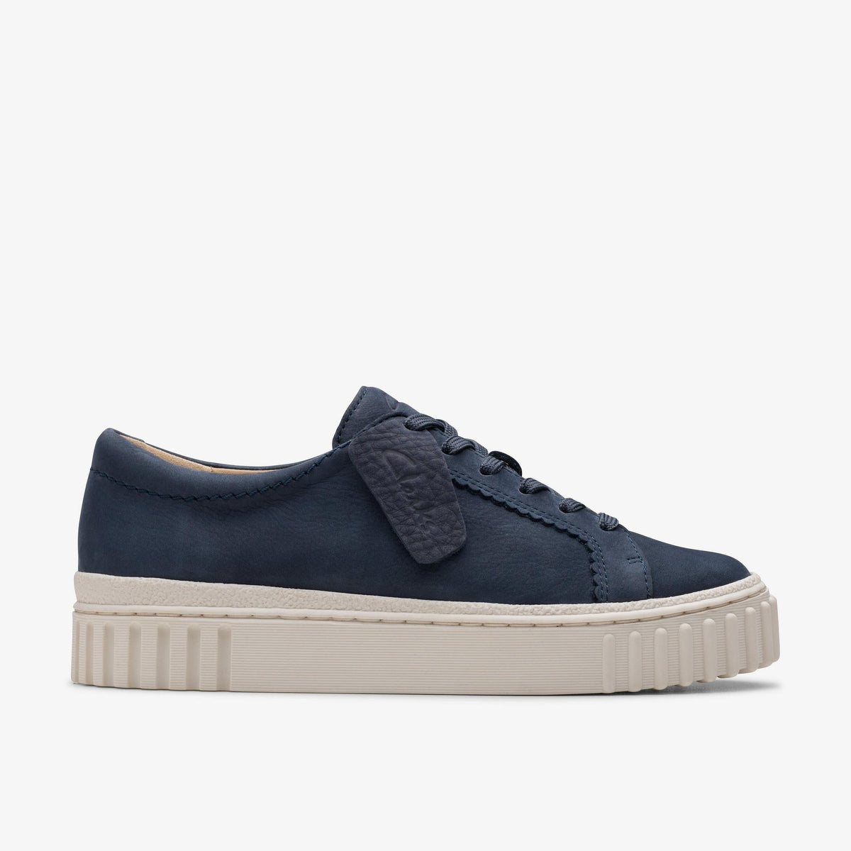 Womens Clarks Mayhill Walk - Navy Nubuck