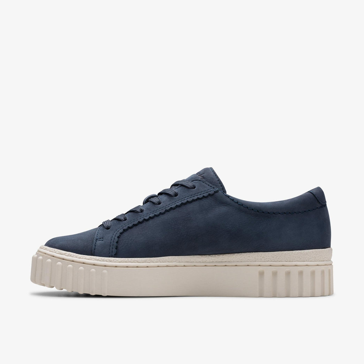 Womens Clarks Mayhill Walk - Navy Nubuck