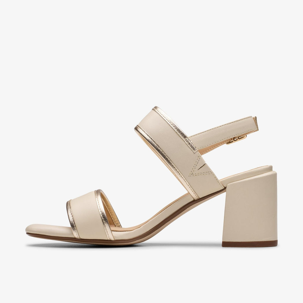 Womens Clarks Ezoria Sling - Cream