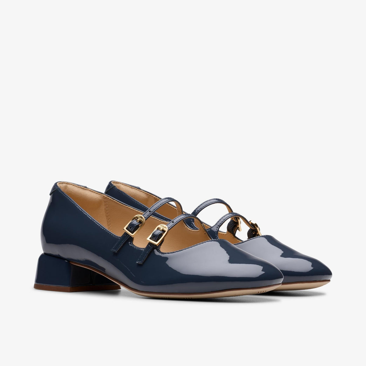 Womens Clarks Daiss30 Shine - Navy