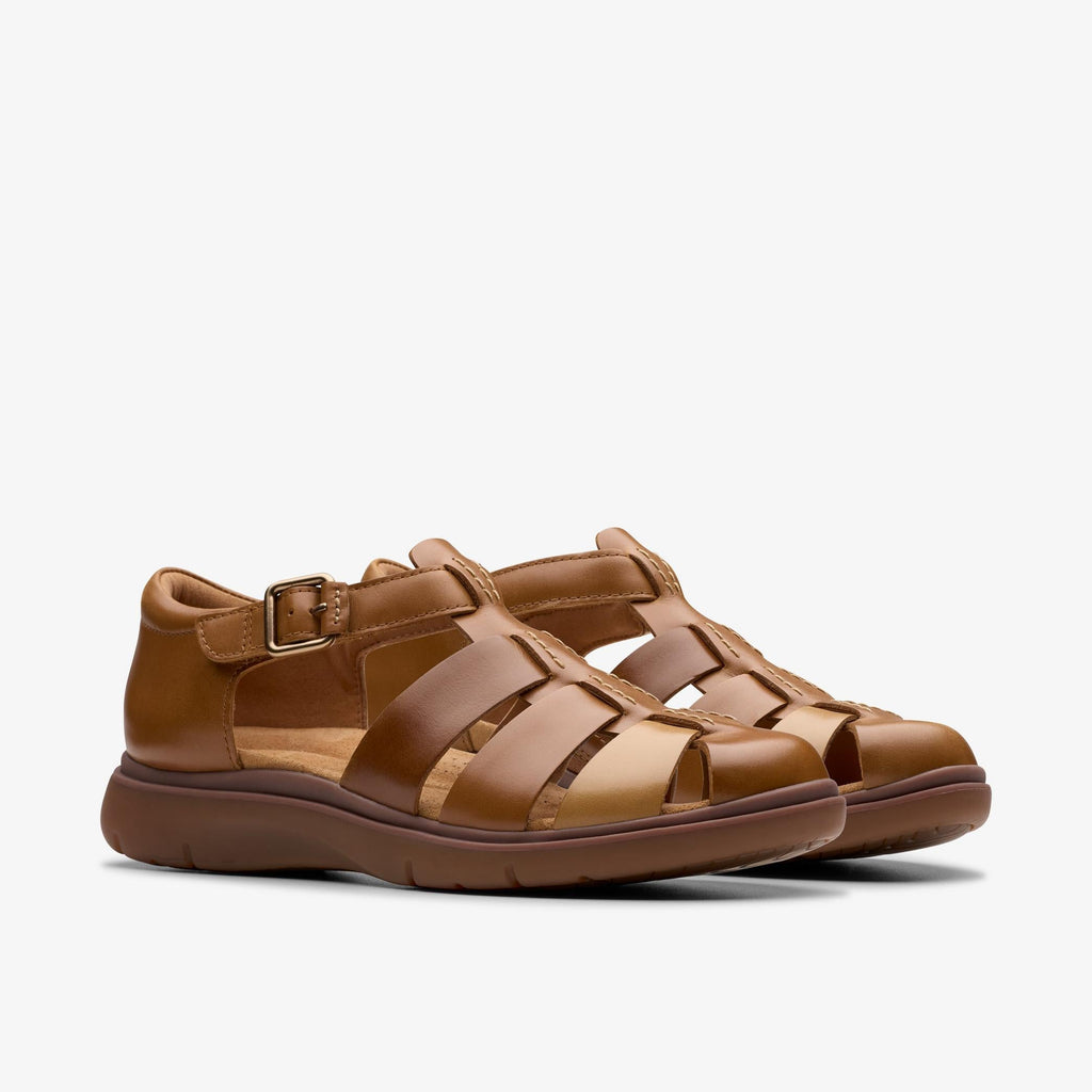 Womens Clarks Certina Sun - Dark Tan