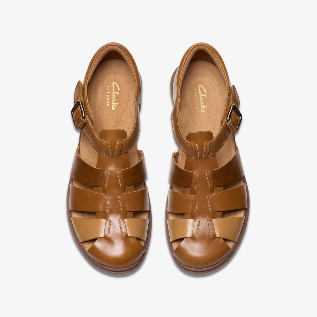 Womens Clarks Certina Sun - Dark Tan