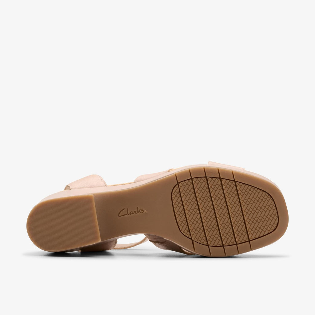 Womens Clarks Nerisa Pearl - Beige Leather