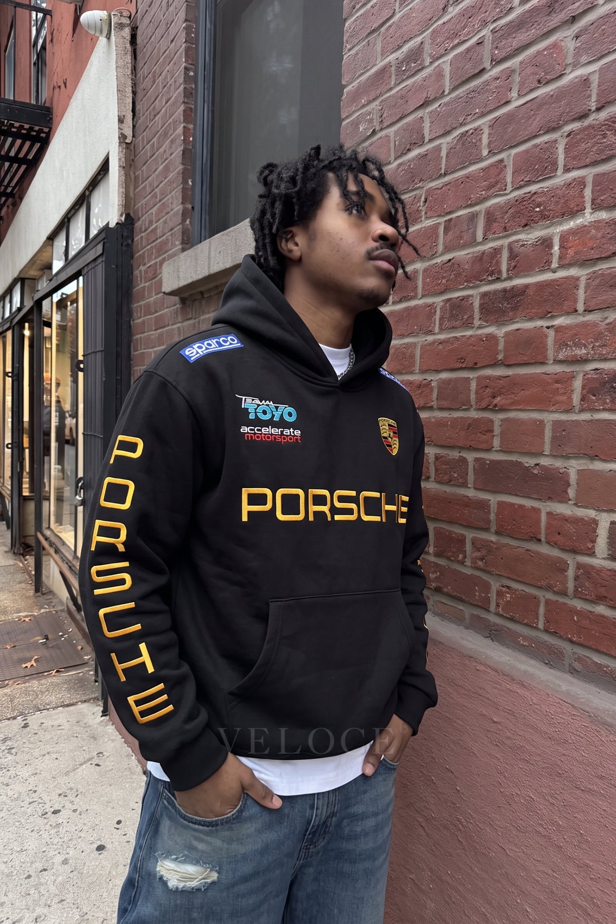 Porsche Racing Hoodie - Full Embroidered Edition