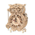 Robotime ROKR 3D DIY Wooden Puzzle Mechanical Gear Drive Pendulum Owl Clock