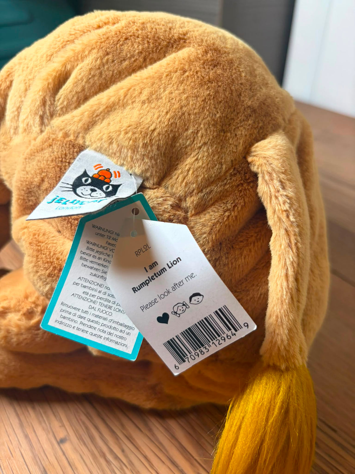 Jellycat Rumpletum Lion - Original