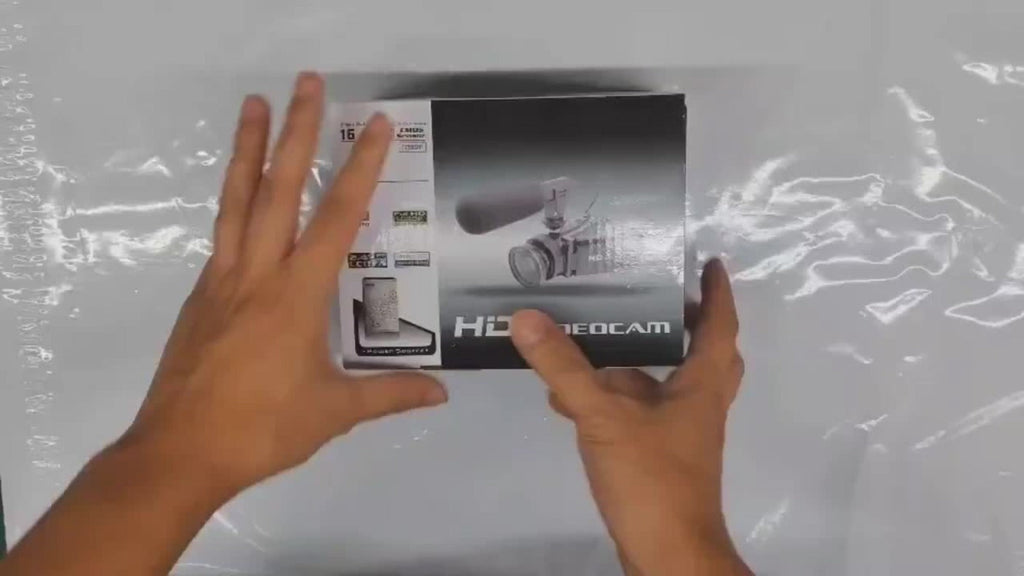 Digital Video Camera HD 1080P for Family with Flip Screen & External Microphone, 16MP 16X Zoom Compact Camcorder