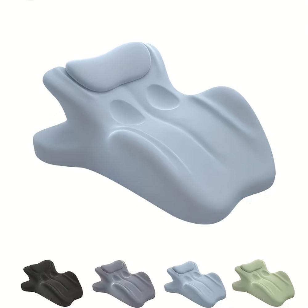 Wedge Pillow for Stomach Sleepers - Memory Foam Support for Cervical, Lumbar & Leg Elevation, Breathable Cover