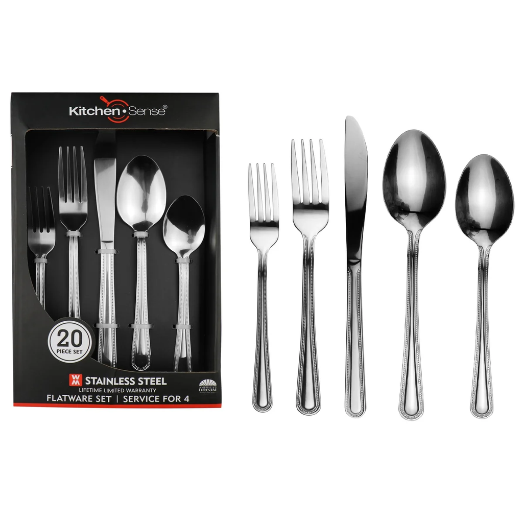 40 Piece Stainless Steel Silverware Set for 8