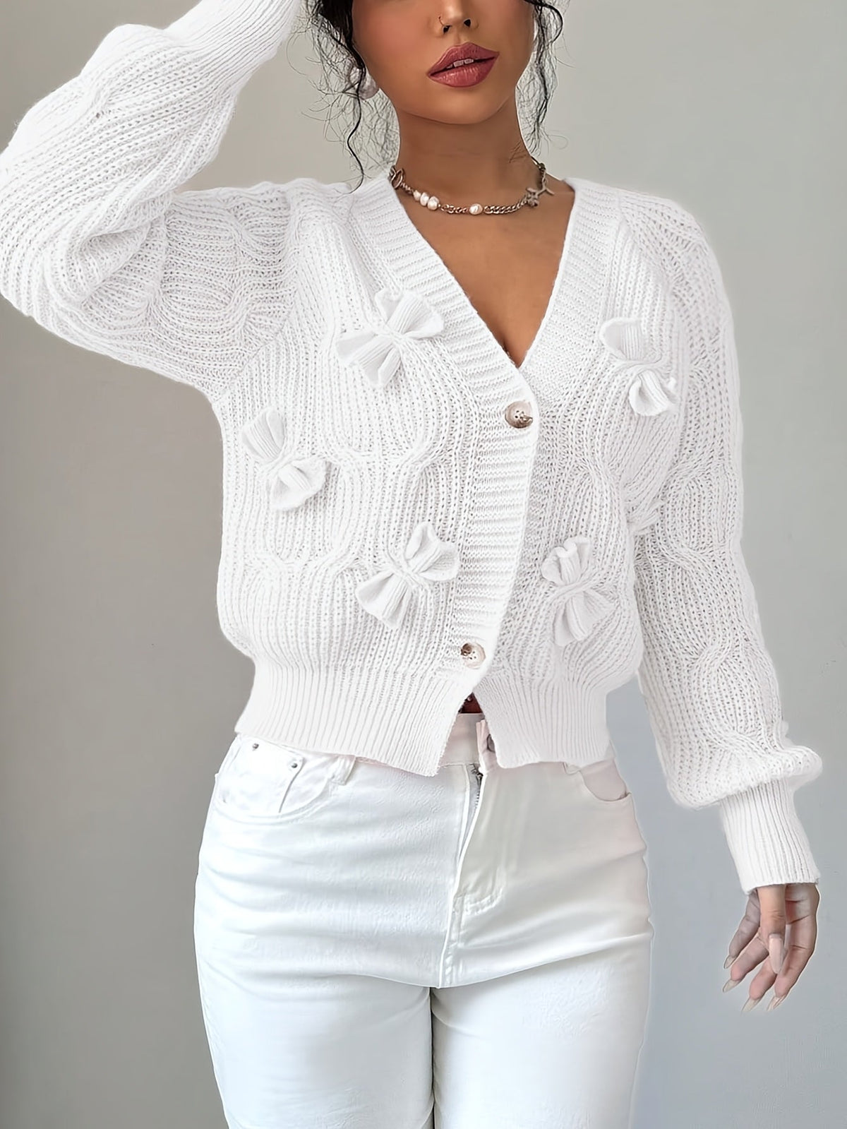 Primrose | Cardigan mit Schleifen-Detail