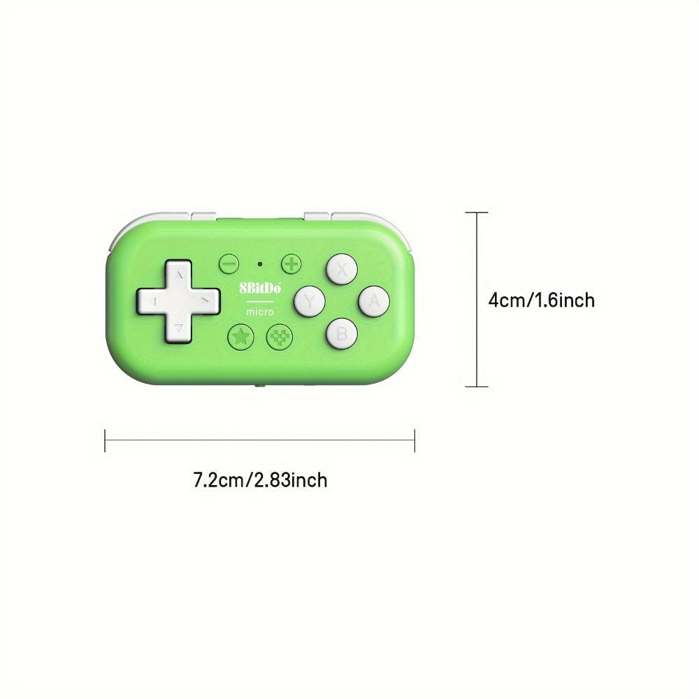 8BitDo Micro Bluetooth Gamepad Pocket Mini Controller for Nintendo Switch Android Raspberry Pi - Keyboard Mode Support Green
