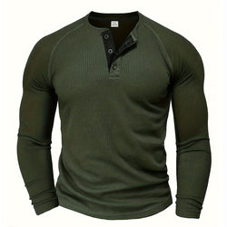 Tobias | Refined Button-Placket Henley Top
