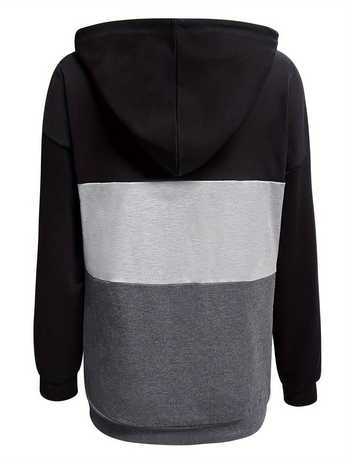 Tamsin | Kapuzenpullover mit Colour-Block-Knopfleiste