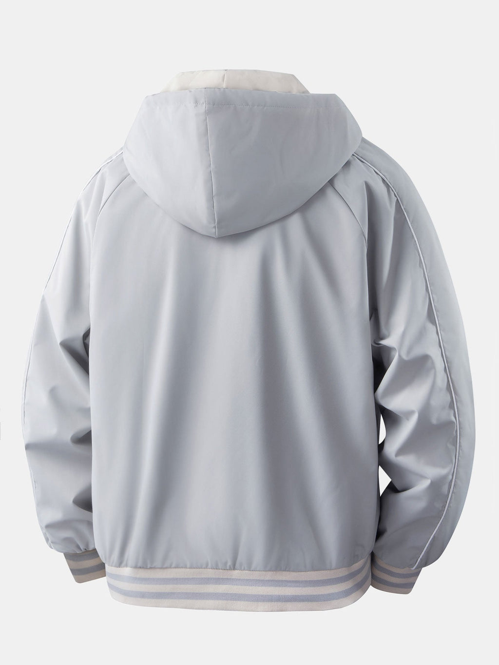 Relaxed Fit Zip-Up Hooded Jacket