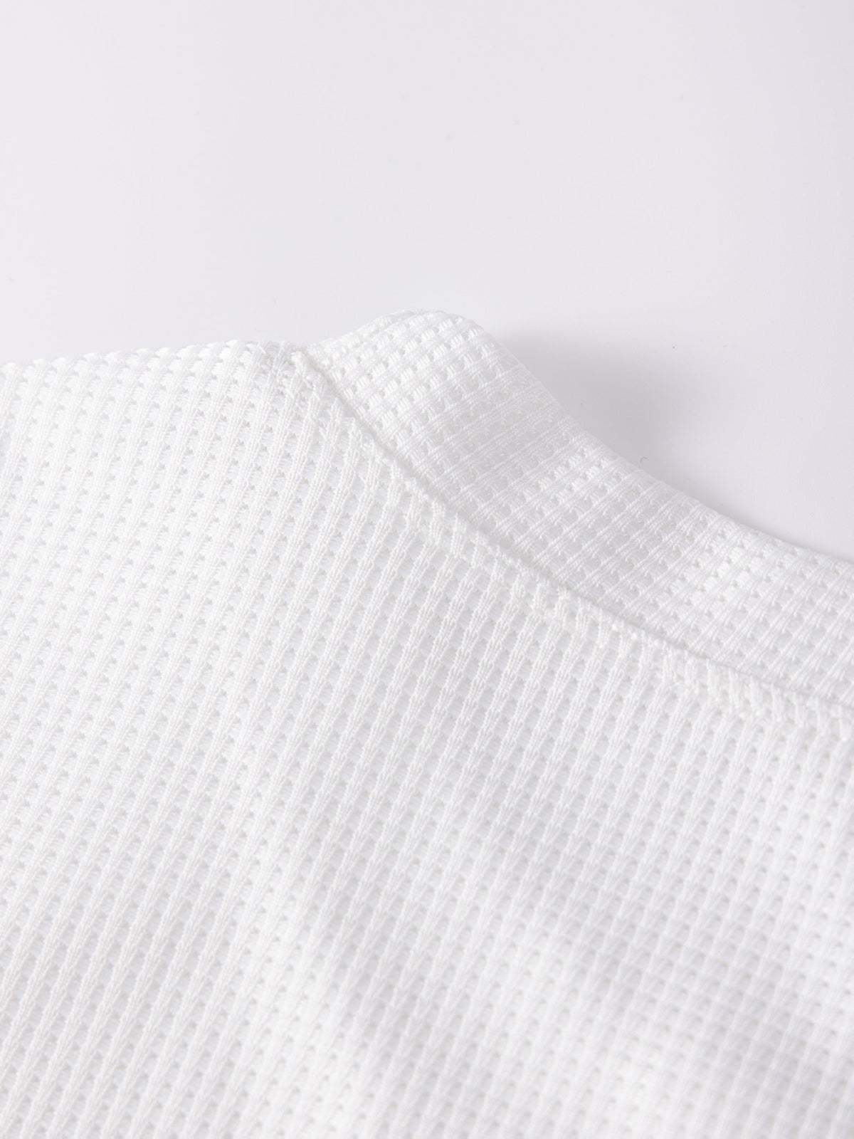 Frederick | Langarmshirt in strukturierter Waffelstrick-Optik