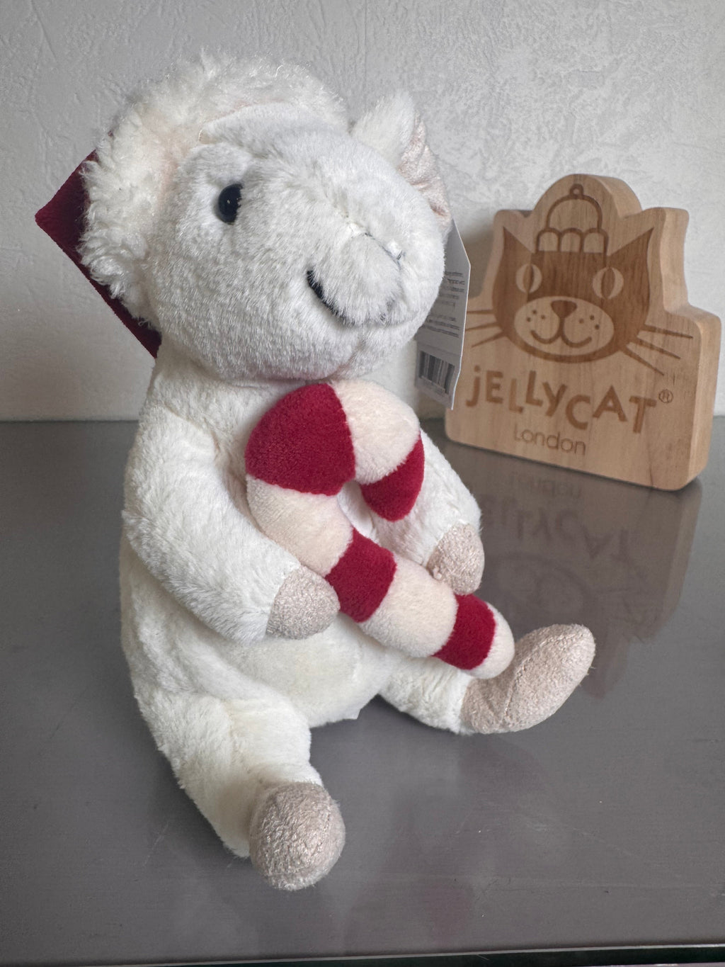 Jellycat Merry Mouse With Candy Cane