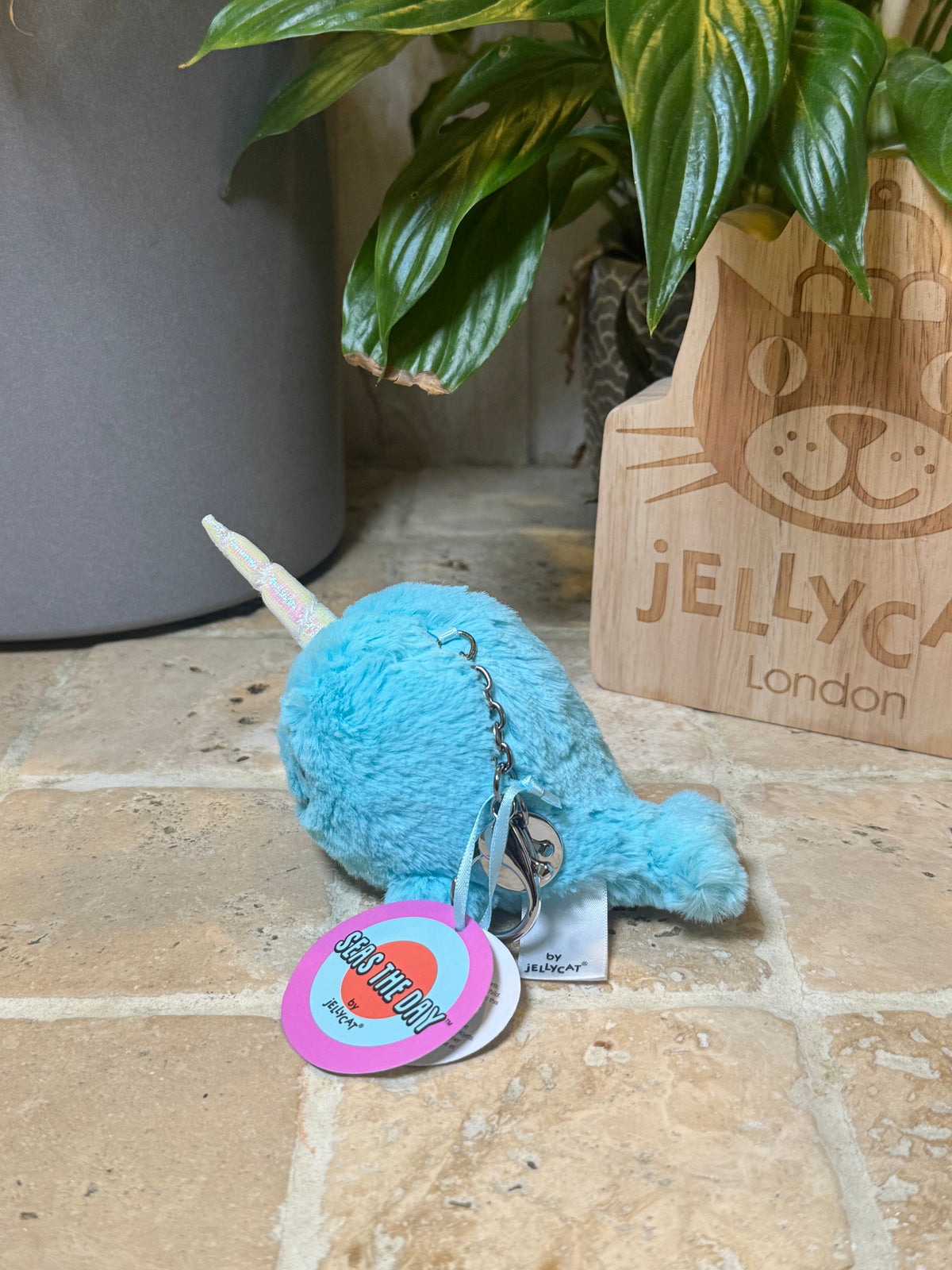 Jellycat Seas The Day Narwhal Bag Charm
