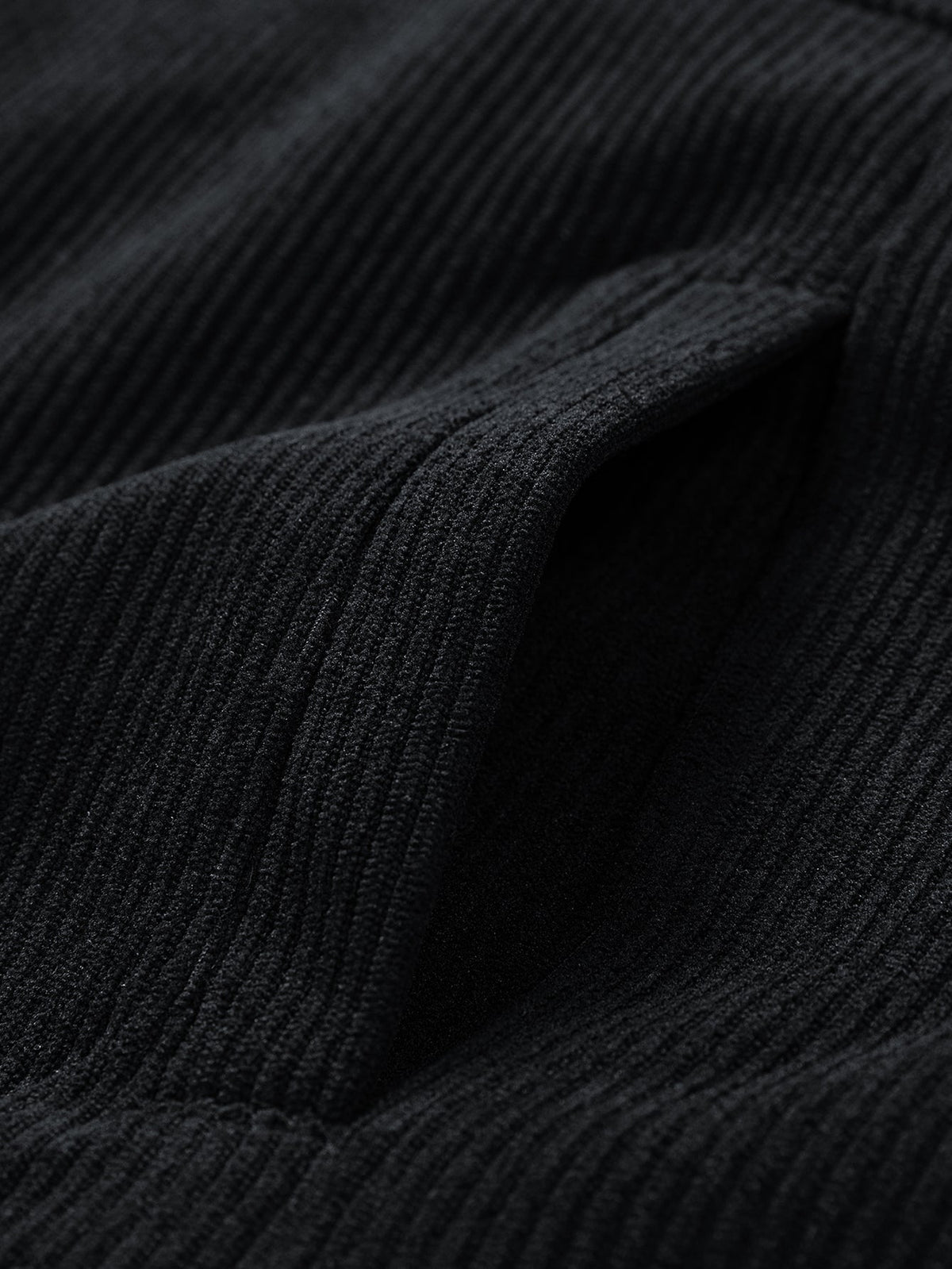Relax Fit Corduroy Half-Zip Hooded Pullover