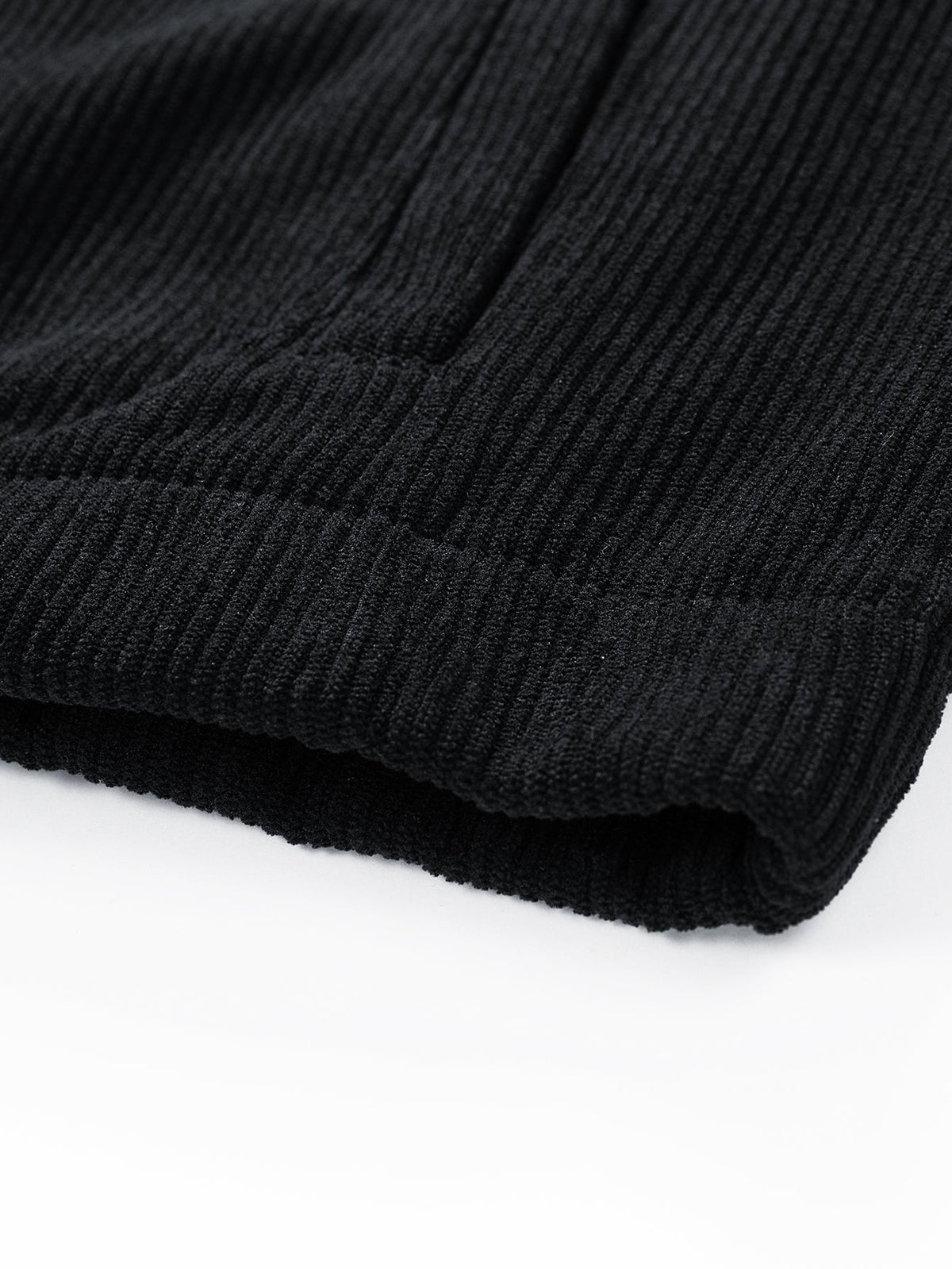 Relax Fit Corduroy Half-Zip Hooded Pullover
