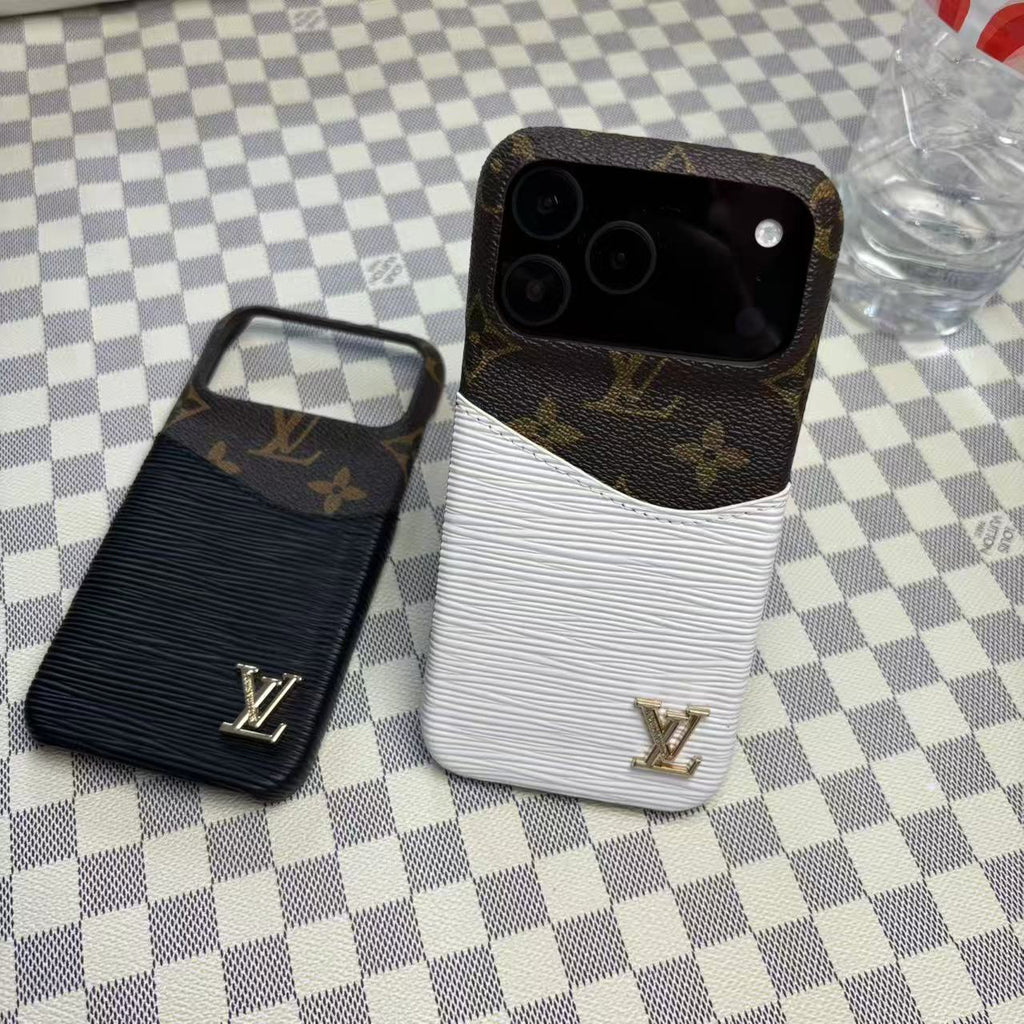 Lederhülle mit Kartenfach für iPhone 12–18 Pro & Pro Max