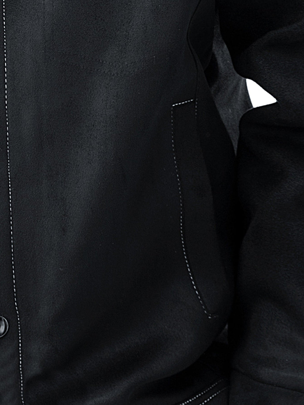 Teddy Lined Suede Jacket